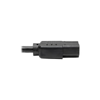 Cable de Alimentación de CA para Computadora de Escritorio, NEMA 5-15P a C13 - 13A, 125V, 16 AWG, 61 cm [2 pies], Negr