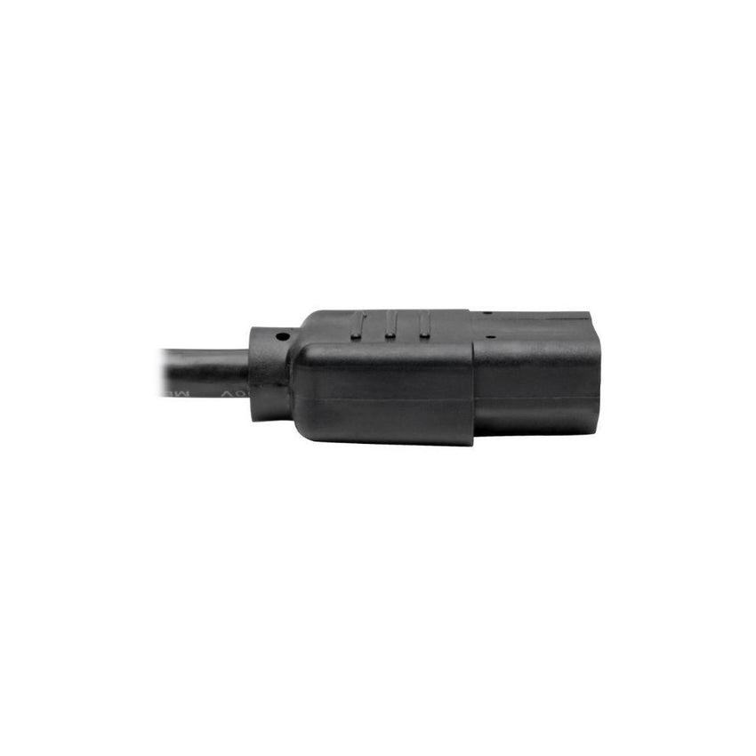 Cable de Alimentación de CA para Computadora de Escritorio, NEMA 5-15P a C13 - 13A, 125V, 16 AWG, 61 cm [2 pies], Negr
