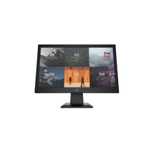 Monitor HP P19v G4 18.5 Brillo 200 nits, WXGA (1366 x 768), Antirreflectante, Modo de luz azul baja,   Señal de entrada 1 VGA, Color negro, Contenido de la caja: Cable de alimentación de CA, Cable VGA,  Garantía  3-3-0
