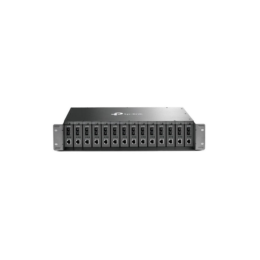 Chasis TP-LINK para montaje en rack de 14 bahías