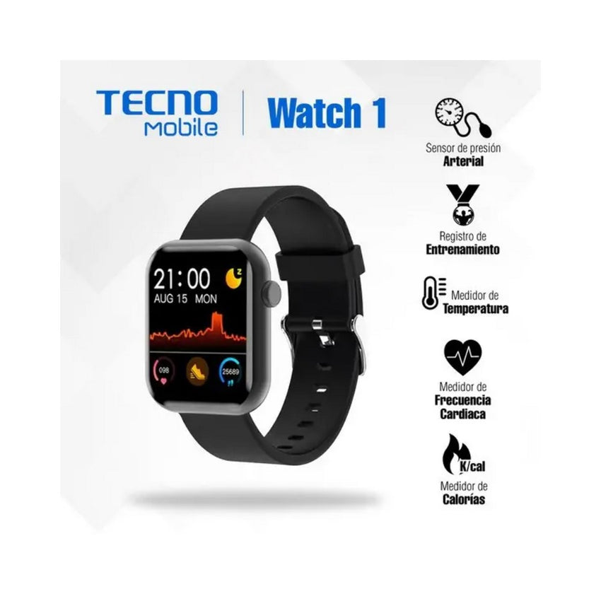 TECNO Watch 1 Dark Chrome