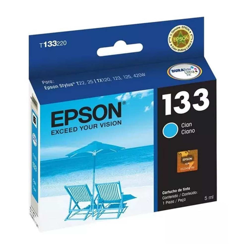 Cartucho Epson T133220-AL Stylus T25 / Tx125 - Cyan - (350 paginas)