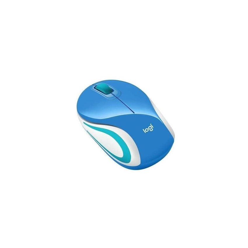 Mini Mouse LOGITECH M187 Inalámbrico Receptor Usb COLOR Azul