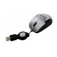 Mouse Genius Micro Traveler Retractil Usb Gris