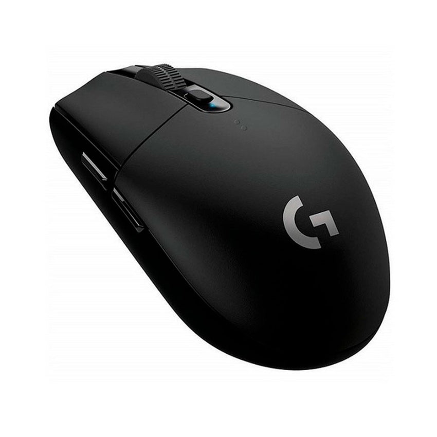 MOUSE G305 LIGHTSPEED Logitech Gaming Inalámbrico Receptor USB 12000DPI Compatible Win-Mac Sensor HERO 6Botones Programables Garantía 2Años-NEGRO
