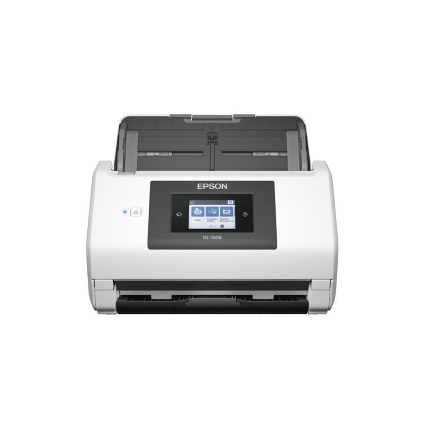 Escáner Epson WorkForce DS-780N/ Pantalla tácti Vertical Blanco
