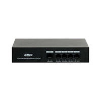 Switch PoE 5 puertos 10/100, 4 puertos PoE, 36 watts / Carcaza metálica