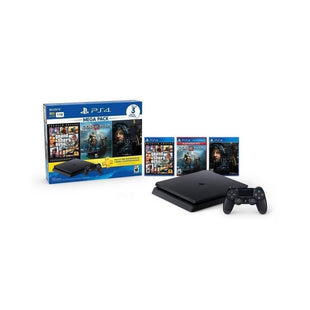 Combo Consola Play Station PS4 Mega Pack DD 1TB, 3 video juegos Grand Theft Auto, God Of War Hits, Daeth Stranding