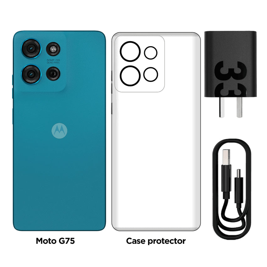 Celular motorola G75 5G 8GB 256GB Azul aqua