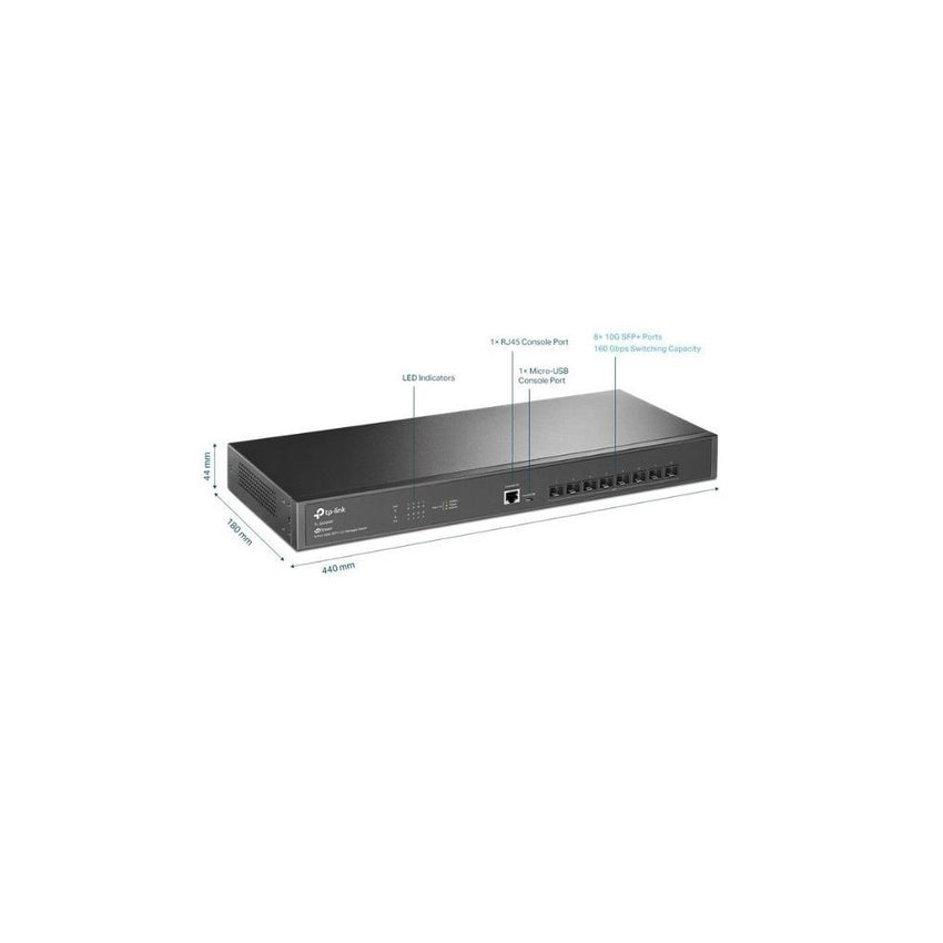 Switch TPLINK administrable JetStream de 8 puertos 10Gbps SFP + L2 +