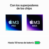 MacBook Pro de 14 pulgadas: Chip M3 Pro de Apple con CPU de 11 núcleos y GPU de 14 núcleos, 512 GB SSD - Negro espacial
