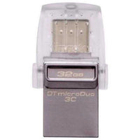 Memoria USB Kingston DataTraveler microDuo 3C  32GB 3.1 Gen 1 plateado