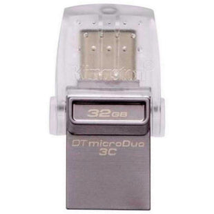 Memoria USB Kingston DataTraveler microDuo 3C  32GB 3.1 Gen 1 plateado