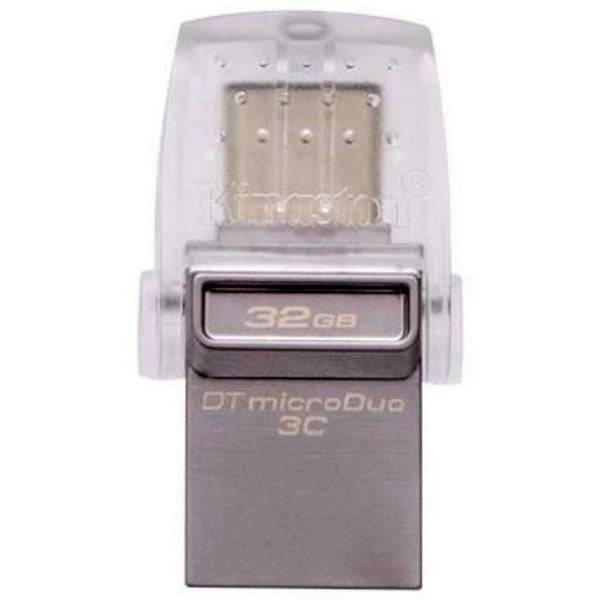 Memoria USB Kingston DataTraveler microDuo 3C  32GB 3.1 Gen 1 plateado