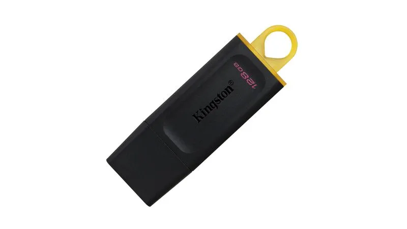 Memoria USB KINGSTON 128GB 3.2 Gen1 DataTraveler Exodia COLOR Negro + Amarillo