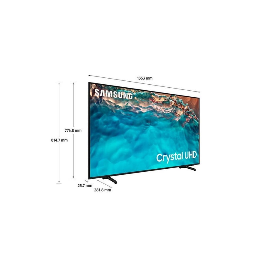 Televisor Samsung FLAT LED Smart TV 50 pulgadas Crystal UHD 4K  /3,840 x 2,160 / DVB-T2 /LAN/ Bluetooth/ AirPlay 2 / Bixby desde el control /modo ambiente/ Modo Juego/ HDMI x 3/ USB x2 /abre y edita archivos de Office/ control de voz/Garantía 1 año