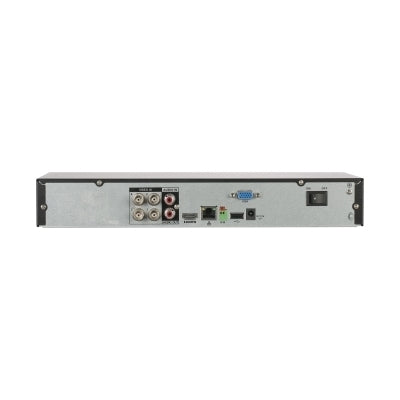 Grabador Dahua XVR, 4 canales, 6ch IP, Hasta 4K, 1ch de reconocimiento Facial, Penta-brid (CVBS/HDCVI/AHD/TVI/IP), Audio In/Out, H265, 1 HDD Maximo 6TB (Disco duro no incluido)
