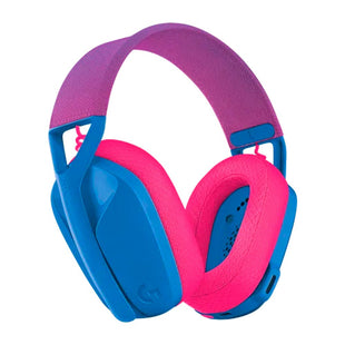 Diadema LOGITECH G435 Gaming Inalambricos Con Usb portable COLOR Azul Y Rosado