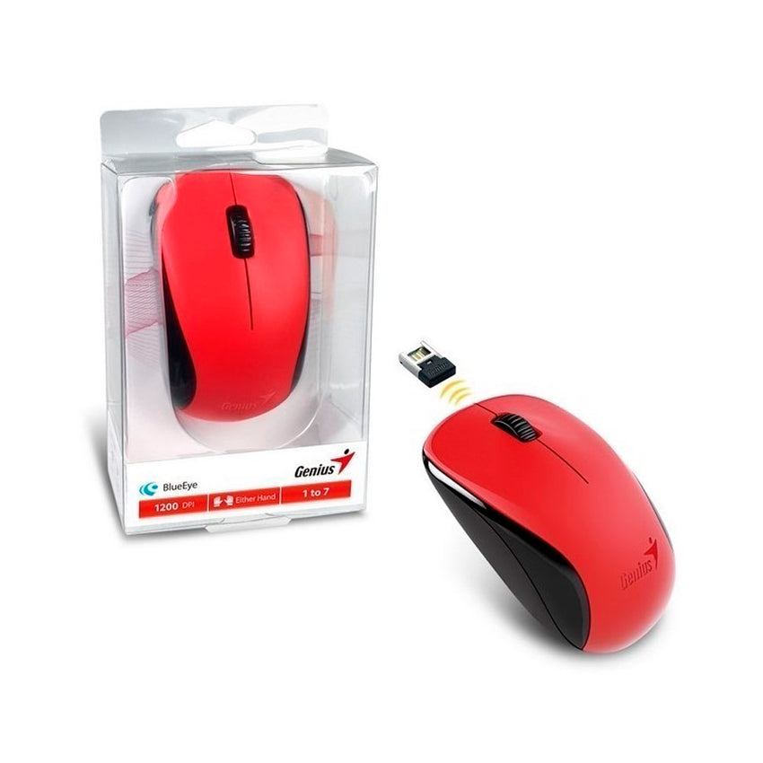 Mouse Genius NX-7000 inalámbrico color rojo