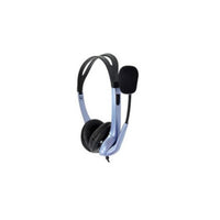 Audífono Diadema Genius HS-04S 2 Plug 3.5mm Azul-Negro