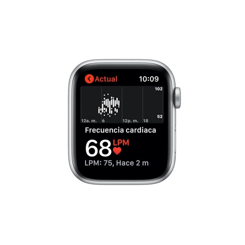 Apple Watch SE GPS, 44mm Silver Aluminium Case with White Sport Band