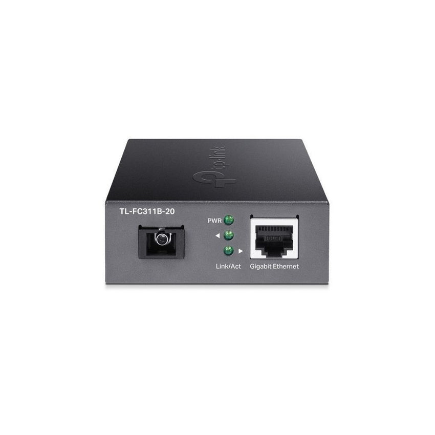 Convertidor de Fibra TPLINK SC Monomodo Gigabit. Hasta 20 km