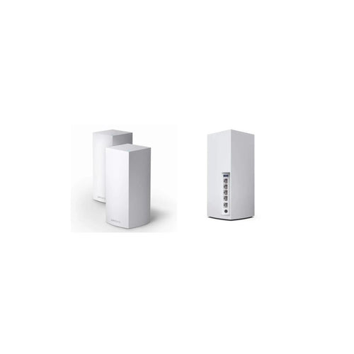 Velop Atlas MX2002 Malla Linksys 2 nodos. DUAL BAND AX3000 WI-FI 6 802.11AX Cobertura 3,000 a 4,500 Pies Cuadrados. +50 Dispositivos conectados. especial para transmitir 4k/8k. Sistema Wifi en malla. Puertos ethernet a Gigabit: 3. 1 puerto Wan gigabit. Ve