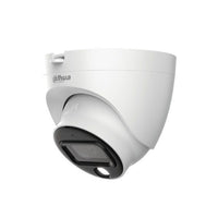 Camara Dahua Domo, 5MP, Full Color, Lente Fijo 2.8 mm, WDR, 4en1 switchable (CVI/TVI/AHD/CVBS), Metal, IR40m, IP67, 12VDC.