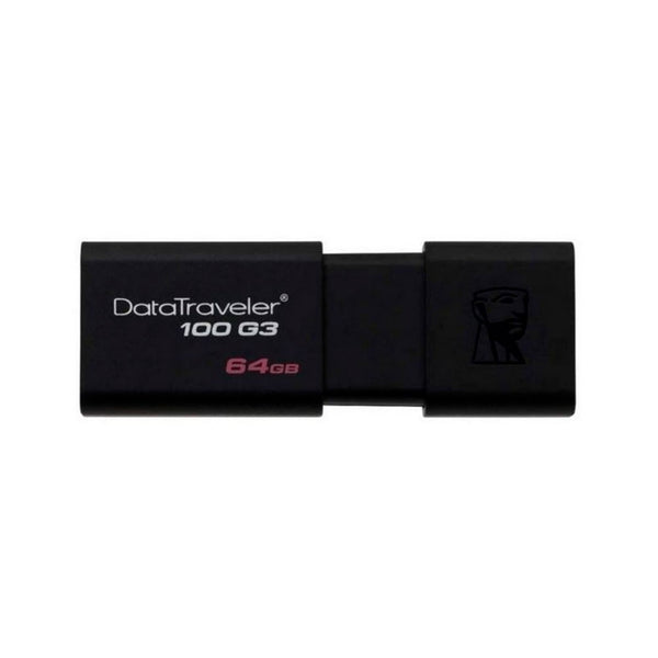 Memoria USB Kingston DataTraveler 100 G3 DT100G3 64GB 3.0 Negro