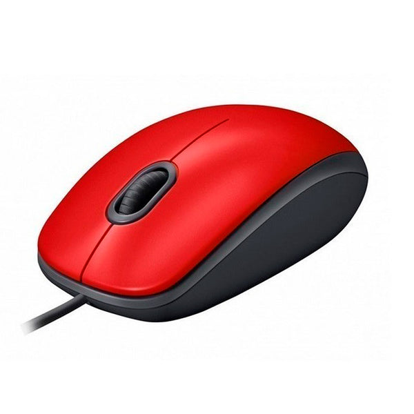 Mouse Alambrico M110 Silent Logitech Optico Rojo