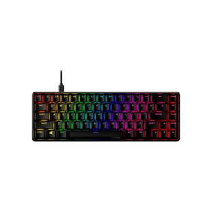 Teclado Gamer HYPERX Idioma Inglés Con Luz RGB COLOR Negro