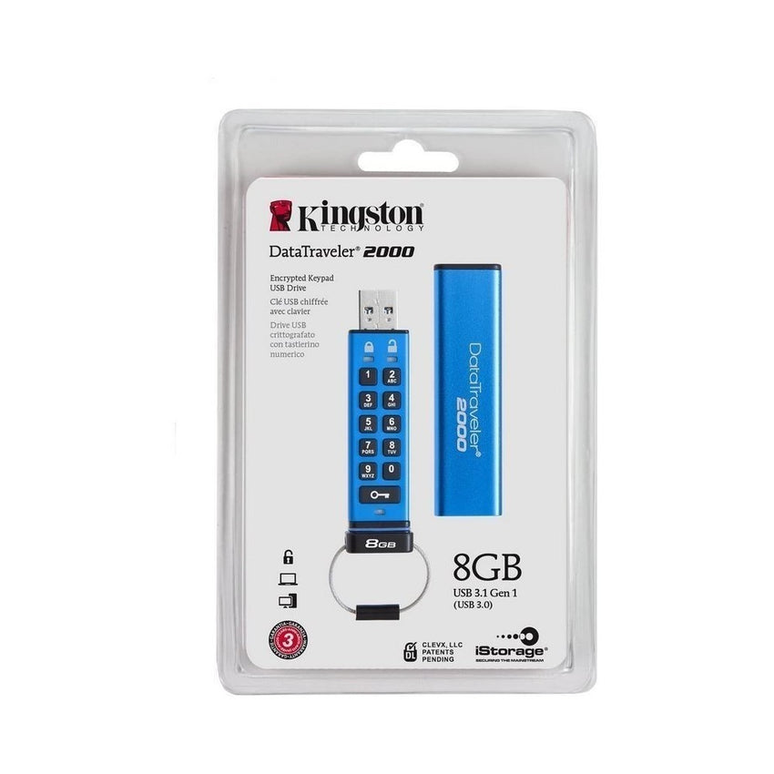 Memoria KINGSTON DT2000 USB 3.0 - DataTraveler 2000 w/256bit