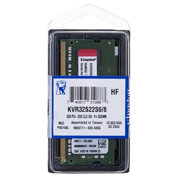 Memoria Ram KINGSTON Para Portatil 4GB DDR4 3200Mhz