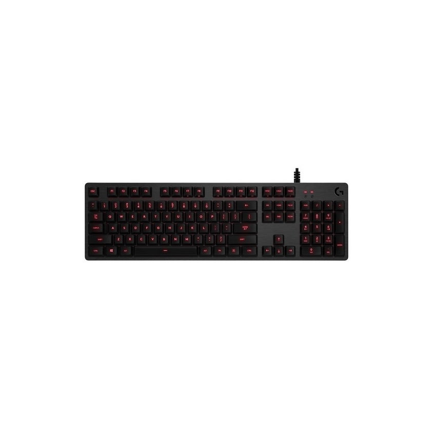 TECLADO G413 CARBON Logitech Gaming Español Alámbrico USB Mecánico Compatible Win Retroiluminado G HUB Aleación de Aluminio Garantía 2Años-NEGRO