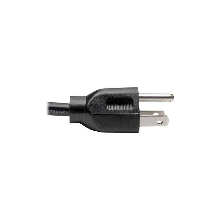 Cable de Alimentación para Computadora, NEMA 5-15P a C13 - 10A, 125V, 18 AWG, 30.5 cm [1 pie], Negro