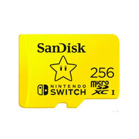 Memoria Micro SD SANDISK 256GB Nintendo Switch UHS-I COLOR Amarillo