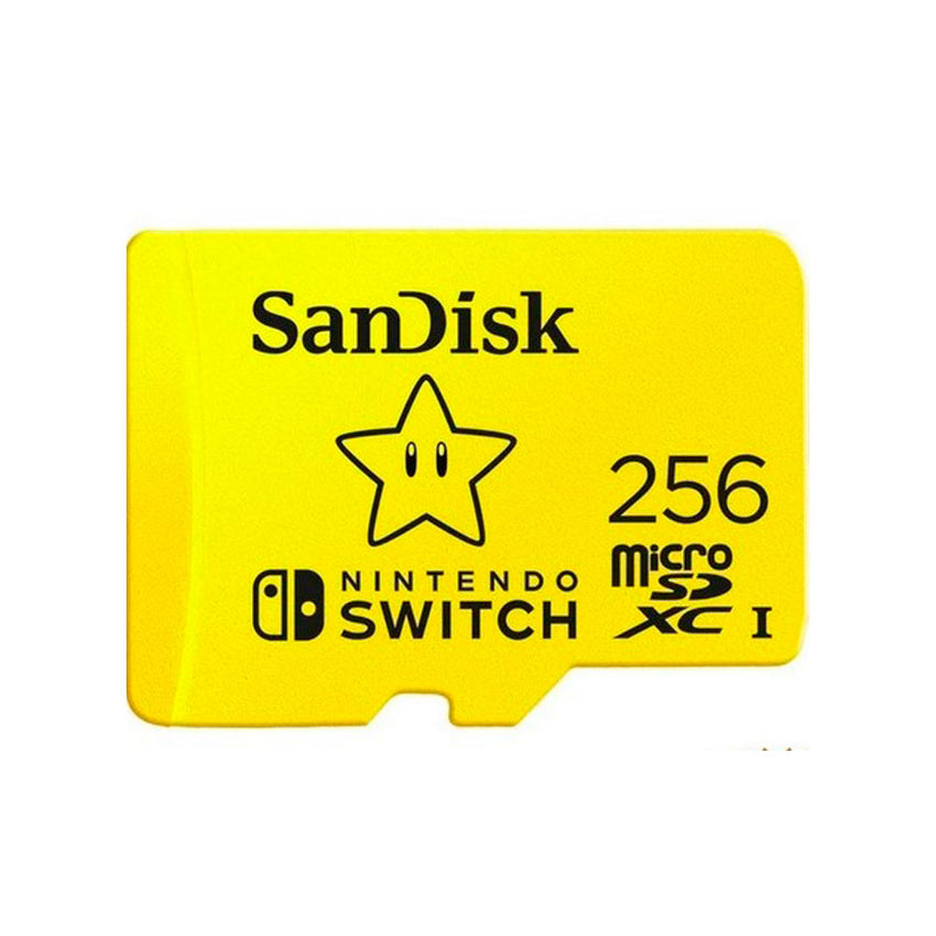 Memoria Micro SD SANDISK 256GB Nintendo Switch UHS-I COLOR Amarillo