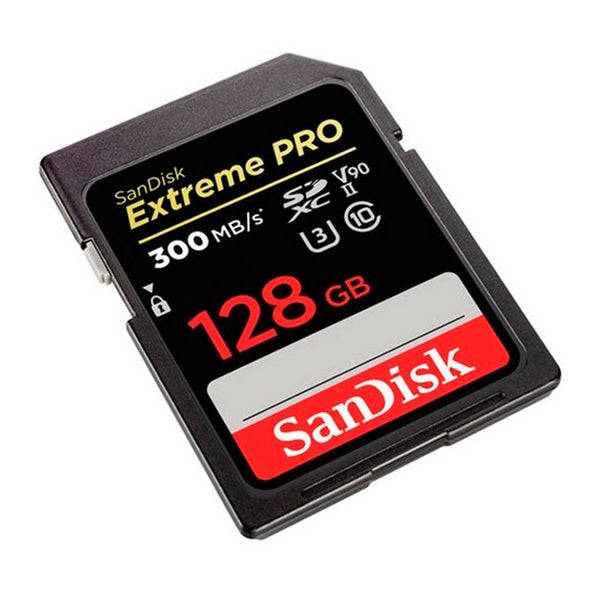 Tarjeta SD SANDISK Extreme PRO UHS-II 128GB COLOR Negro Y Rojo