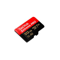 Tarjeta MicroSD SanDisk Extreme Pro 512GB UHS-I con adaptador hasta 200MB/s lectura A2 U3 V30