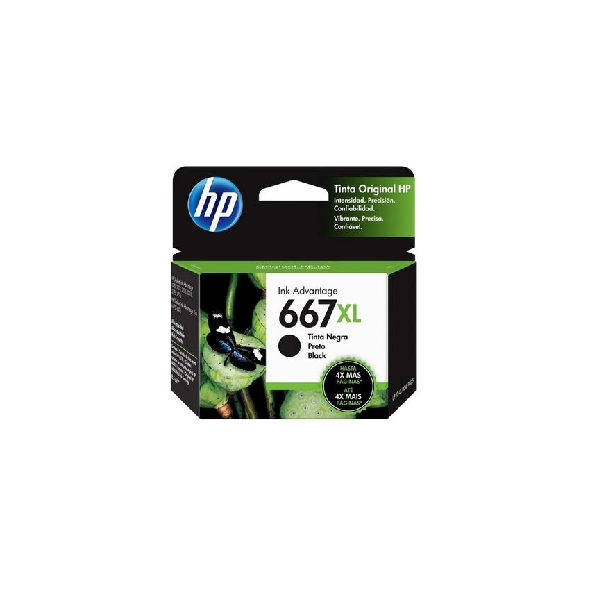 CARTUCHO HP NEGRO 667XL HP DESKJET INK ADVANTAGE 1216,1275,2335,2374,4175 480 pag