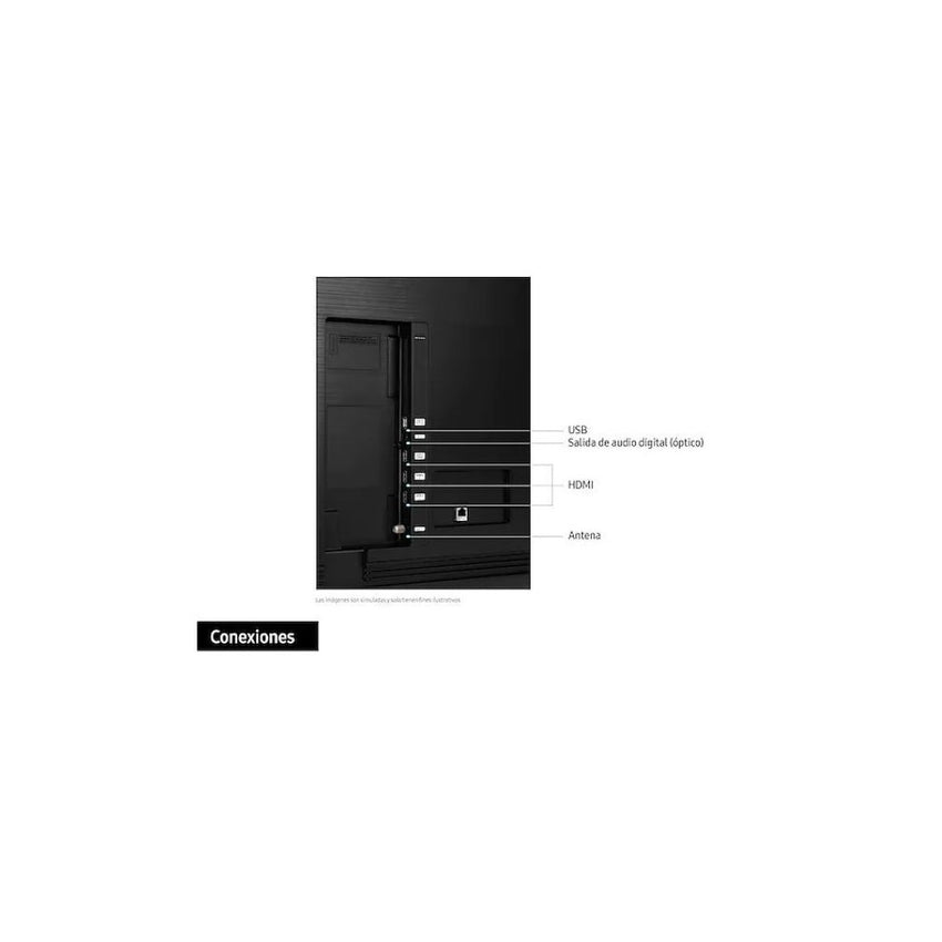 Televisor Samsung FLAT LED Smart TV 65 pulgadas UHD 4K  /3,840 x 2,160 / DVB-T2 / Bluetooth/ AirPlay 2 / Bixby / HDMI x 3/ USB x1 /LAN/abre y edita archivos de Office/ Garantía 1 año