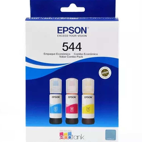 Botella Epson T544520-3P - Multipack 3 botellas Color cyan, magenta y yellow,  IMPRESORA L3110/L3150- cyan Ink (7.500 paginas)