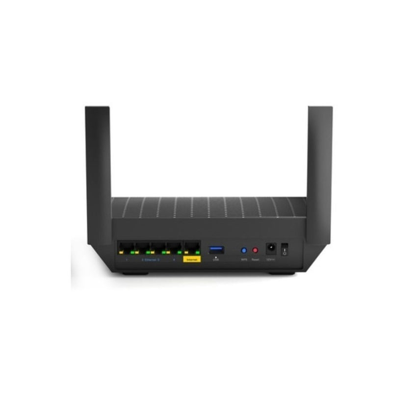 Router Mesh MR7350, AX1800 de doble banda Gigabit 574 + 1201 Mbps,Doble banda (2,4 GHz + 5 GHz) 2 x 2 WiFi 6,Actualizaciones automáticas del firmware,Puerto USB 3.0,1 Gigabit WAN,4 Gigabit LAN,2 antenas externas ajustables,Procesador de núcleo Quad de 1,2