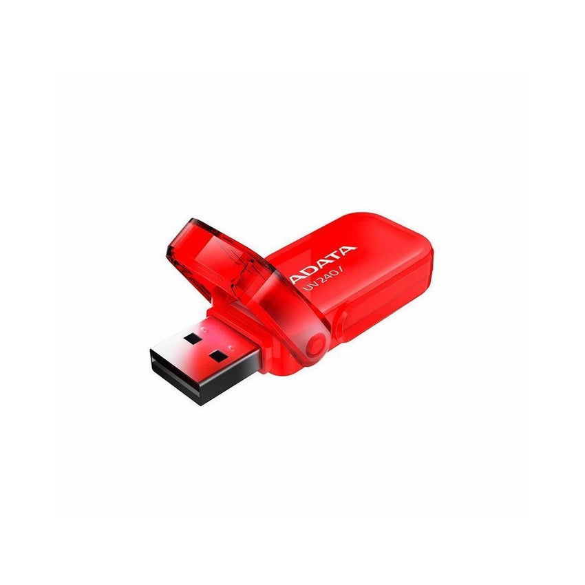 Memoria USB Adata UV240, 16GB, USB 2.0, Rojo