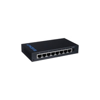 Switch 8 puertos Gigabit Ethernet (10/100,1000), Plug and Play, Funcion ahorro de energia- No Administrable