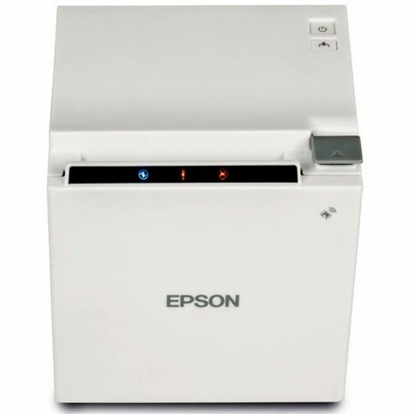 Impresora EPSON Térmica de Recibos mPOS. 80mm, Puerto USB, Ethernet, Incluye Fuente. Negra. TM-m30-022.