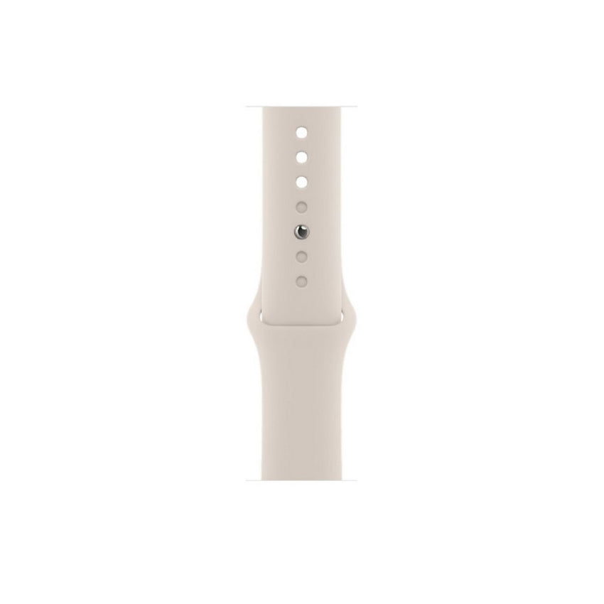 Apple Watch Series 8 (GPS) - Caja de aluminio en blanco estrella de 45 mm - Correa deportiva blanco estrella - Talla única