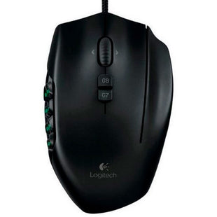 Mouse logitech G600 MMO gaming alámbrico USB 8000DPI color negro