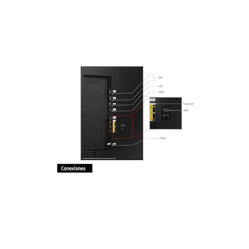 Televisor Samsung FLAT LED Smart TV 50 pulgadas UHD 4K  /3,840 x 2,160 / DVB-T2 / Bluetooth/ AirPlay 2 / Bixby / HDMI x 3/ USB x 2 /LAN/abre y edita archivos de Office/ Garantía 1 año / Sonido ots / doble pantalla / barra de juegos