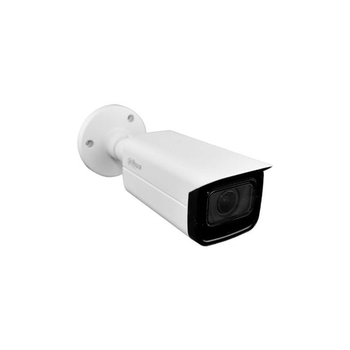 Camara Dahua Bullet IP, 4MP, Lente Varifocal 2,7mm - 13,5mm, H264/H265, WDR, IR60m, Tarjeta SD maximo 256GB, IP67 / IK10, 12VDC / POE.